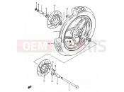SUZUKI GSX750ES D (1983) 59 - FRONT WHEEL (GSX750ESE/EE/EFE)