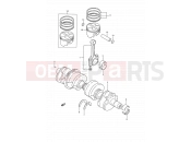 SUZUKI GSX750F M (1991) (E03,E28,E33) 8 - CRANKSHAFT
