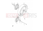 SUZUKI GSX750F M (1991) (E03,E28,E33) 47 - FRONT WHEEL