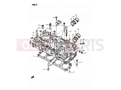 SUZUKI GSX750S D (1983) 4 - CYLINDER HEAD