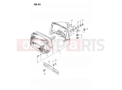 SUZUKI GSX750S D (1983) 43 - REAR COMBINATION LAMP (E34)