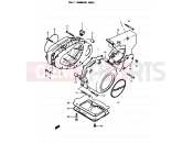 SUZUKI GT200E N (1992) 3 - CRANKCASE COVER