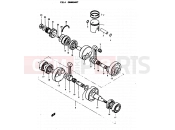 SUZUKI GT200E N (1992) 4 - CRANKSHAFT