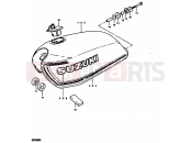 SUZUKI GT200E X (1999) 33 - FUEL TANK