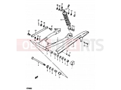 SUZUKI GT200E X (1999) 48 - REAR SWINGING ARM