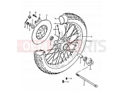 SUZUKI GT250 N (1992) 64 - FRONT WHEEL (GT250N, X)