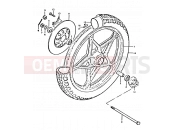 SUZUKI GT250 N (1992) 65 - FRONT WHEEL (GT250EN, EX)