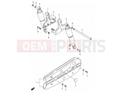 SUZUKI K125 Z (1982) 43 - REAR SHOCK ABSORBER (MODEL L)