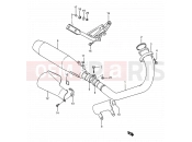 SUZUKI LS650 P (1993) Savage (E03,E28,E33) 12 - MUFFLER