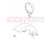 SUZUKI LS650 P (1993) Savage (E03,E28,E33) 36 - HEADLAMP HOUSING - FRONT FENDER