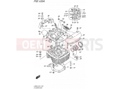 SUZUKI LS650 L5 (2015) Savage (E24) 103A - CYLINDER HEAD