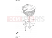 SUZUKI LS650 L5 (2015) Savage (E24) 107A - CYLINDER
