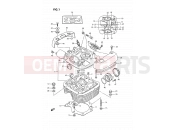 SUZUKI LS650P L (1990) Savage (E24) 1 - CYLINDER HEAD