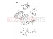 SUZUKI LS650P L (1990) Savage (E24) 4 - CRANKCASE COVER