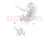SUZUKI LS650P V (1997) Savage (E03,E28,E33) 43 - FRONT WHEEL