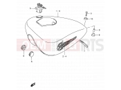SUZUKI LS650P X (1999) Savage (E53) 30A - FUEL TANK (MODEL V/W/X)