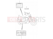 SUZUKI LS650P X (1999) Savage (E53) 37 - LABEL (MODEL T/V/W/X/Y)