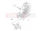 SUZUKI LS650P X (1999) Savage (E53) 42 - FRONT WHEEL