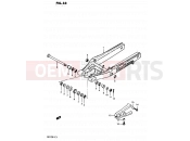 SUZUKI PE175 Z (1982) 33 - REAR SWINGING ARM MODEL D