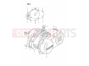 SUZUKI PV50 D (1983) 3 - CRANKCASE COVER (MODEL X)