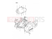 SUZUKI PV50 H (1987) 5 - CRANKCASE COVER (E43)