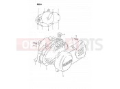 SUZUKI PV50 L (1990) 4 - CRANKCASE COVER (MODEL D/H/L/M/R)