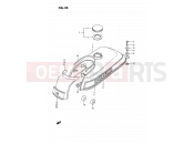 SUZUKI PV50 R (1994) 26 - FUEL TANK (MODEL X, MODEL D E43)