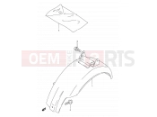 SUZUKI PV50 W (1998) 27 - REAR FENDER