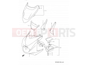 SUZUKI RF600R P (1993) 44 - COWLING BODY
