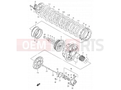 SUZUKI RF900R T (1996) (E02,E04,E18,E22,E24,E25,E34,E37,E39) 20A - CLUTCH (MODEL S/T/V/W)