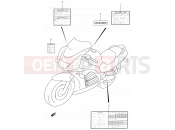 SUZUKI RF900R W (1998) 48A - LABEL (MODEL T/V/W)