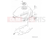 SUZUKI RF900RZ S (1995) (E03,E28,E33) 37B - FUEL TANK (MODEL V)