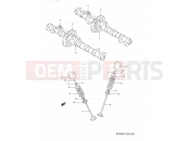 SUZUKI RF900R T (1996) (E03,E28,E33) 9 - CAM SHAFT - VALVE
