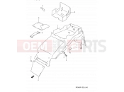SUZUKI RF900R T (1996) (E03,E28,E33) 43 - REAR FENDER