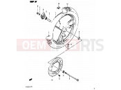 SUZUKI RG125 J (1988) Gamma 41 - FRONT WHEEL
