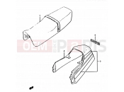 SUZUKI RG125A / RG125B J (1988) Gamma 2A - SEAT TAIL COVER