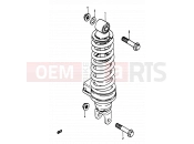 SUZUKI RG50 E (1984) Gamma 47 - REAR SHOCK ABSORBER