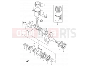 SUZUKI RG80 M (1991) Gamma 5 - CRANKSHAFT