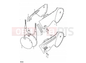 SUZUKI RM100 N (1992) 20 - FRAME COVER (RM100N, RM100T)
