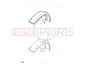 SUZUKI RM100 N (1992) 24 - FRONT FENDER