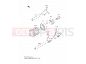SUZUKI RM100 K3 (2003) (E28) 8 - GEAR CHANGE DRUM/SHIFT FORK
