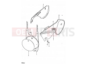 SUZUKI RM100 T (1996) 21 - FRAME COVER (RM100X)