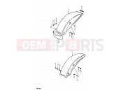 SUZUKI RM100 X (1999) 37 - REAR FENDER