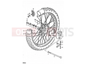 SUZUKI RM100 X (1999) 25 - FRONT WHEEL