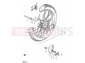 SUZUKI RM125 D (1983) 24 - FRONT WHEEL
