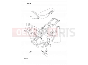 SUZUKI RM125 K (1989) (E02,E04,E24) 16 - FRAME - SEAT