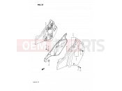 SUZUKI RM125 K (1989) (E02,E04,E24) 21 - FRAME COVER