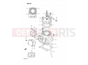 SUZUKI RM125 L (1990) (E02,E04,E24) 1A - CYLINDER (MODEL L)
