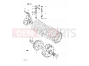 SUZUKI RM125 L (1990) (E02,E04,E24) 10 - CLUTCH