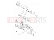 SUZUKI RM125 L (1990) (E02,E04,E24) 33A - CUSHION LEVER (MODEL L)